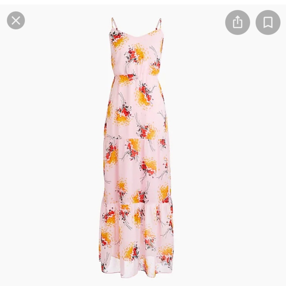 J. Crew Mercantile Tiered Floral Maxi Dress Size 6